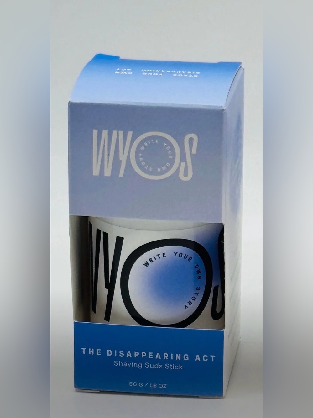 WYOS The Disappearing Act Shaving Suds Stick 1.8oz -,New In Package